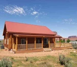 Cabin Home Shell Kit Logs 1266 Sq.ft 36' X 24' With Loft And Porch. Fixed Price $42000.00.