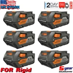 For Ridgid 6.0AH Li-ion Hyper Battery Rigid 18V R840085 R840087 R840086 X3. Fixed Price $87.98.