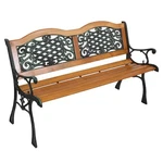 50" Patio Porch Garden Cast Iron Outdoor Chair Love Seats Park Benches. Fixed Price $86.18.