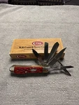 Rare 1996 Case Xx Red Bone Big Blade Peanut W/scissors (DR6520 Ss). Fixed Price $349.99.
