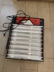 Hydrofarm T5 FLP28 High Output Flourescent Grow Light System 120V 192W 8-TUBE. Fixed Price $174.95.
