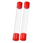 2 Set Clear Rigid Tube Round Plastic Tubing Rubber Caps Polycarbonate Water Pipe. Fixed Price $14.68.