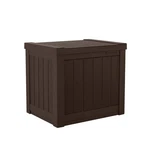 Best Suncast Small Outdoor Storage 22 Gallon Java Resin Deck Box, Flat-lid. Fixed Price $81.92.