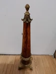 Bombay Company Faux-tortoise Obelisk Brass Amber Accents 19 Sculpture. Fixed Price $275.00.