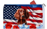 Irish Setter Patriotic Mail Box Cover. Fixed Price $28.95.