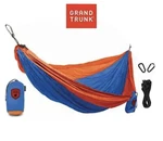 Grand Trunk Double Parachute Hammock Nylon Print With Carabiners Hanging Kit. Fixed Price $59.99.