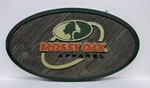 Vtg 20"X36" Mossy Oak Apparel Clothing Line Store Advertising Foam Display Sign. Fixed Price $135.00.
