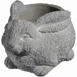 Classic Home And Garden Cement Buddies Indoor Outdoor Rabbit Planter, Gray, 8". Fixed Price $27.99.
