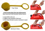 3-PACK Scepter Brand Genuine Repl Rear Vent Gas Cap American Child Resistant. Fixed Price $13.57.