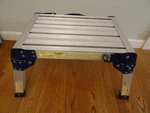 Haul-master Light Weight Foldable Anodized Aluminum Platform Step Stool D3. Fixed Price $45.00.